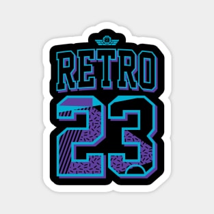 Retro 23 Throwback Aqua Sneaker Magnet
