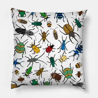 Beetles Pattern Pillow