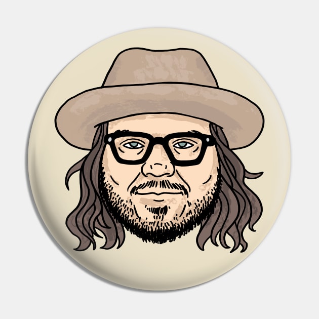 Epic Jeff Tweedy Portrait Pin by IzzNajs