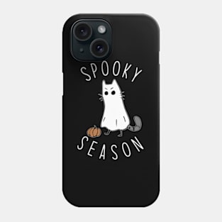 Ghost Cat Spooky Season Halloween Cat Phone Case