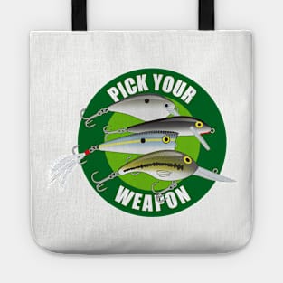 Pick Your Weapon Fishing Lures - Green on Green Tote