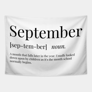 September Definition Tapestry