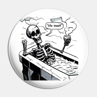 holiday skeleton Pin