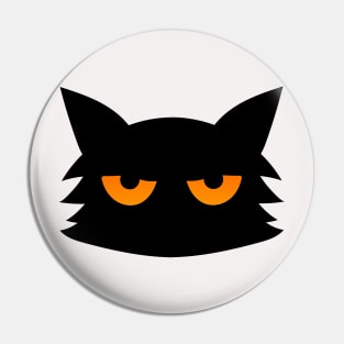 Black Cat  Creepy Spooky  Halloween Pin
