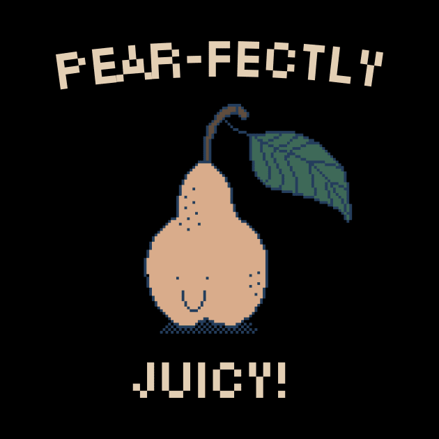 Pear-fectly Juicy! 8-Bit Pixel Art Pear by pxlboy