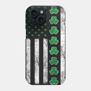 Vintage Irish American Flag St. Patrick's Day Shamrock Phone Case