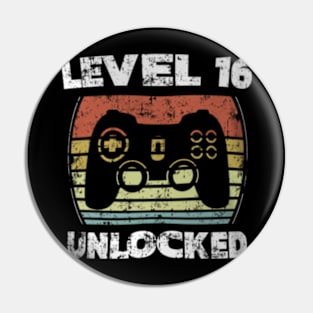 Level 16 Video 16th Birthday Pin