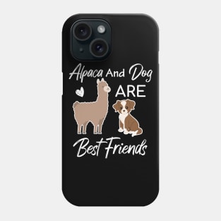 Alpaca And Dog Are Best Friends Phone Case