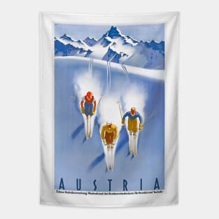 Austria Vintage Ski Tapestry