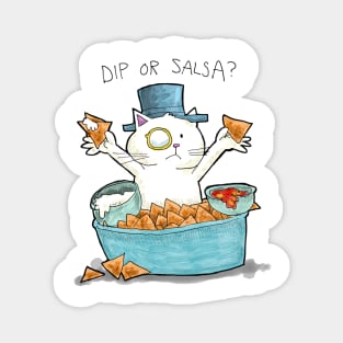 Dapper Cat - Salsa Dip Magnet