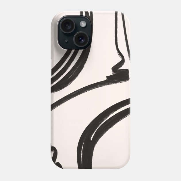 Abstract Modern Shapes Phone Case by Trippycollage