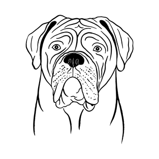 Dogue de Bordeaux (Black and White) T-Shirt