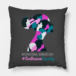 Embrace Equity International Womens Day 2023 For Women Pillow