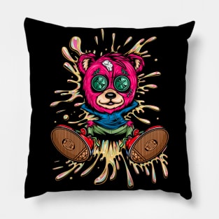 Bear In Honey Pillow