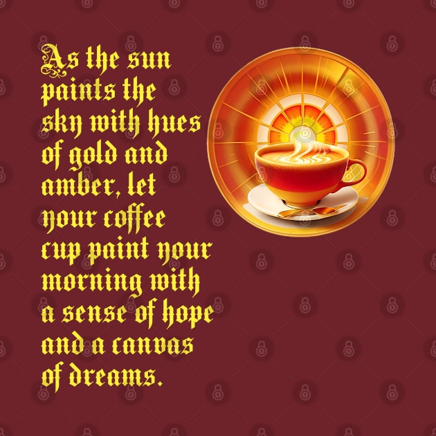 Start your day with a cup of hope and dreams ( For Sun And Coffee Lovers) by Inspire Me 