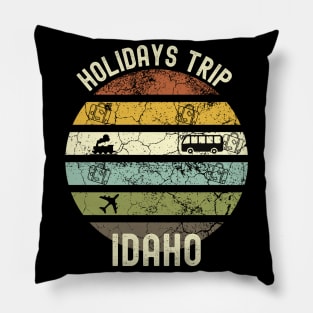 Holidays Trip To Idaho, Family Trip To Idaho, Road Trip to Idaho, Family Reunion in Idaho, Holidays in Idaho, Vacation in Idaho Pillow