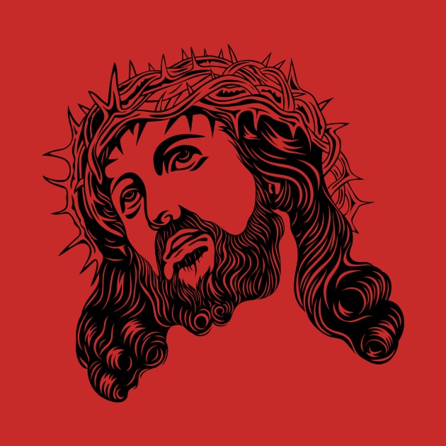 Jesus Christ Face by martinussumbaji