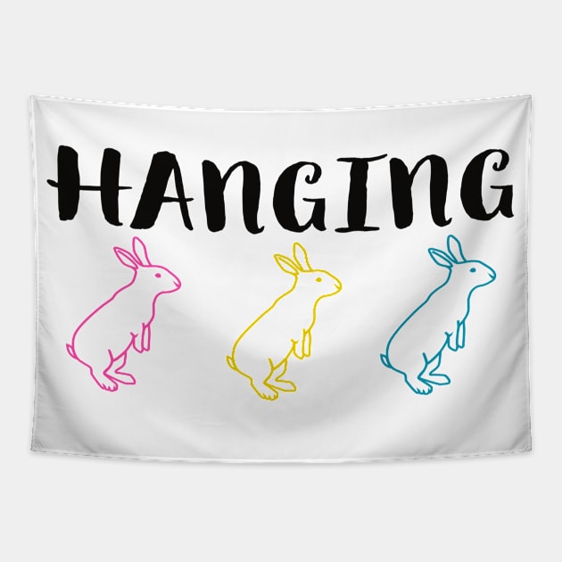 Hanging With My Peeps Cool Funny Easter Christian Tapestry by Happy - Design