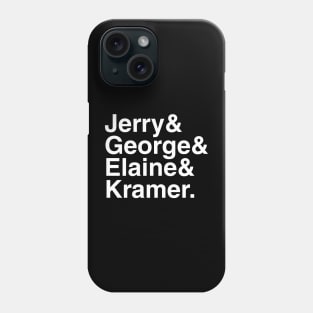 Seinfeld - Jerry & George & Elaine & Kramer. (White) Phone Case