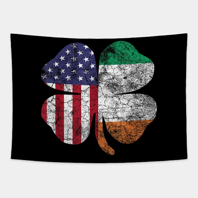 Irish American Flag Ireland Flag ST PATRICKS DAY Gift Lucky Tapestry by elmiragokoryan