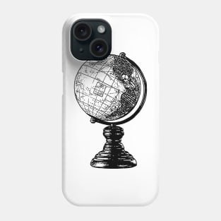 Globe hand drawn Phone Case