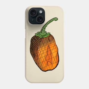 Habanero Chilli Pepper Sticker Spicy Hot Jalapeno Carolina Reaper Phone Case