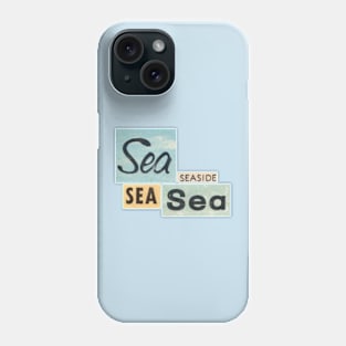 Vintage Typography Seaside Phone Case