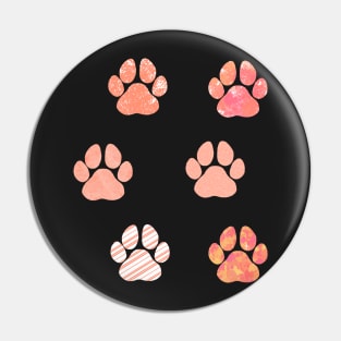 Paw Print Sticker Pack Pink Prints Pin