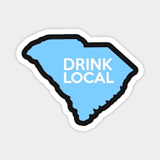 South Carolina Drink Local SC Blue Magnet