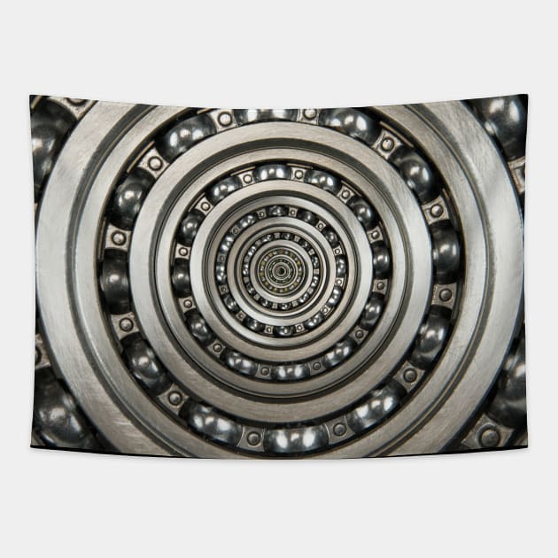 Infinite Meta Speed Racing Bearings Tapestry by Dual Rogue