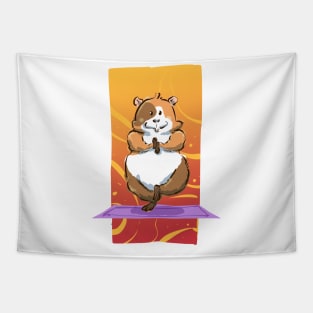 Yoga Spiritual Hamster Pet Owners Tapestry