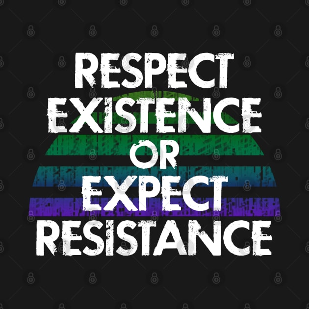 Respect existence or expect resistance. No justice, no peace. Racism ends with us. Silence is violence. End white supremacy. Anti-racist. United against racism. by IvyArtistic