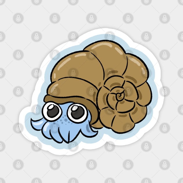 Fossil Friend Magnet by KowTownArt