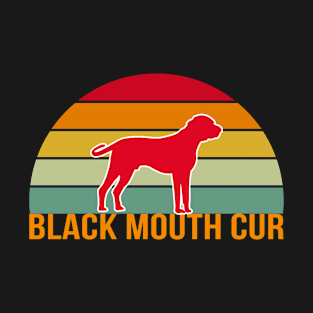 Black Mouth Cur Vintage Silhouette T-Shirt