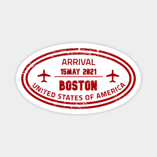 Boston passport stamp Magnet