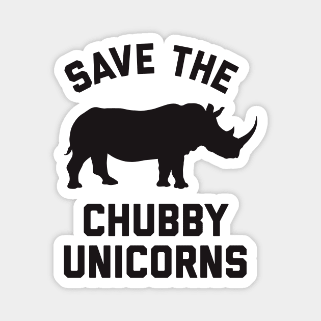 Save the Chubby Unicorns Magnet by Pufahl