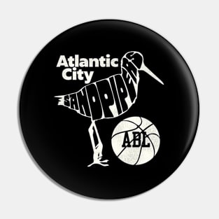 Atlc City Sandpipers Basketball Team Pin