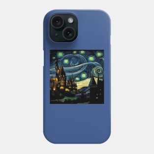 Starry Night Wizarding School Van Gogh Phone Case