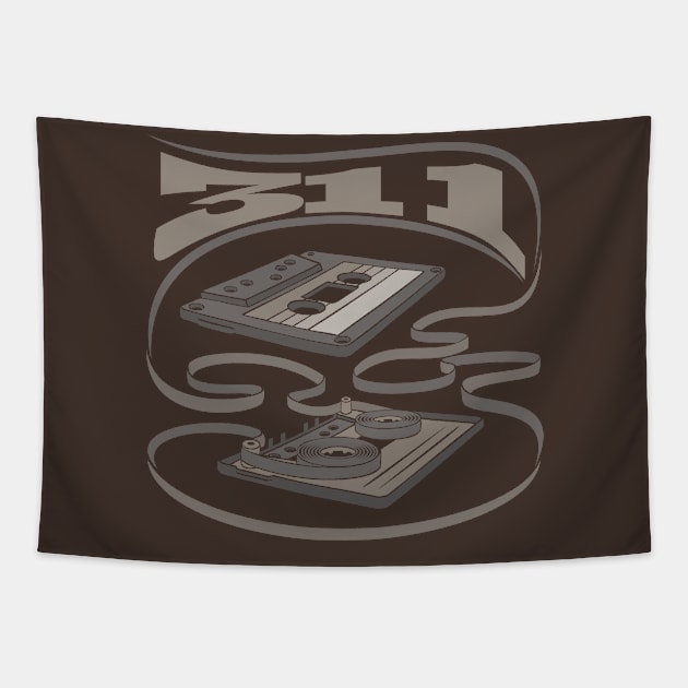 311 Exposed Cassette Tapestry by Vector Empire