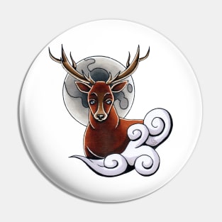 Moonlight Stag (WB) Pin