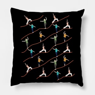 Pattern Illustration Slackliner Trickline Profis Slackline Pillow