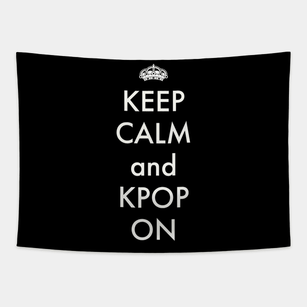 keep calm and kpop on Tapestry by zeevana