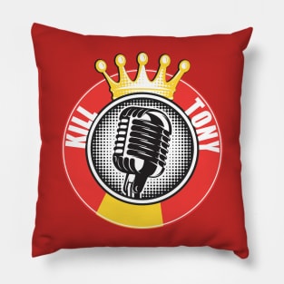 Kill Tony Fan Merch Rounded Microphone Logo Pillow