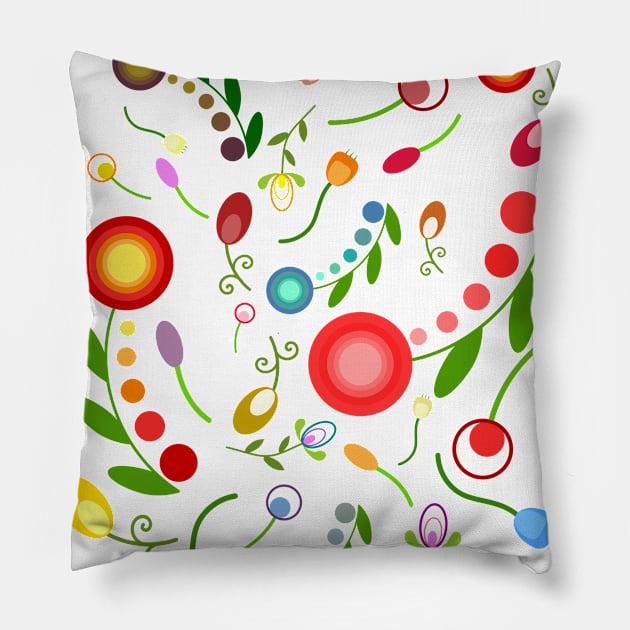 Floral pattern Pillow by hedehede