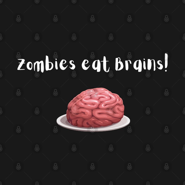 Zombie eats brains by Finger in nose creations