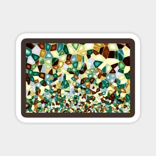 multicolored mosaic Magnet