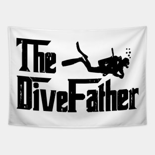 Funny Scuba Diving Design The Dive Father Tapestry