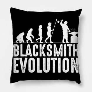 Blacksmith Evolution Silhouettes Pillow