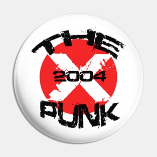 the2004punk Red Background X Pin