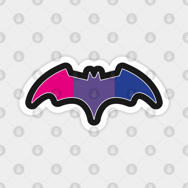 Batwoman - Bisexual Bat Symbol Magnet by VikingElf
